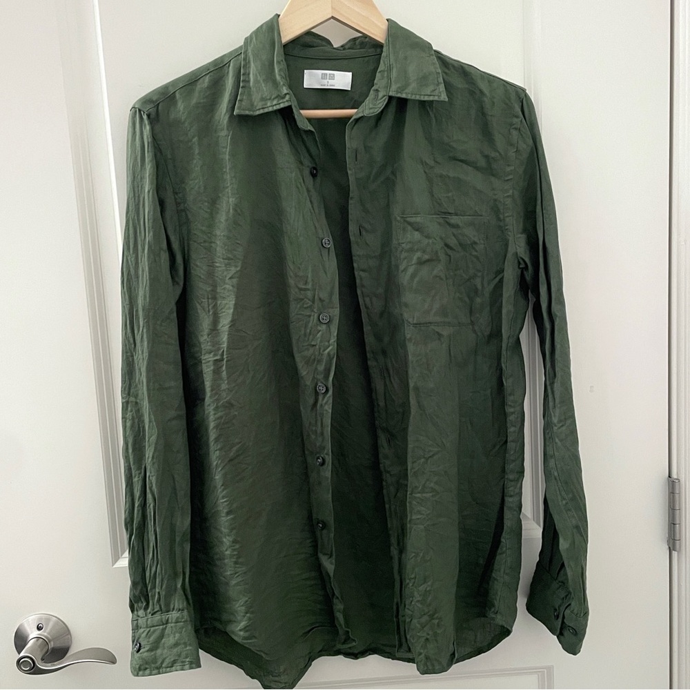Uniqlo 100% Linen Dress Shirt